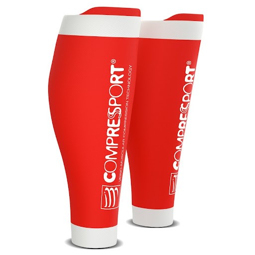 COMPRESSPORT Manches Mollets Mixte rouge