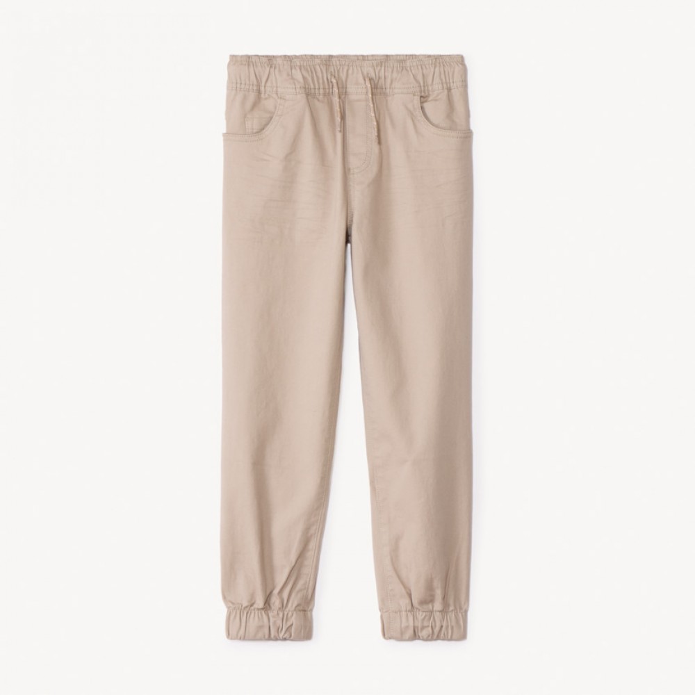 Pantalon jogger en twill uni pour garçon