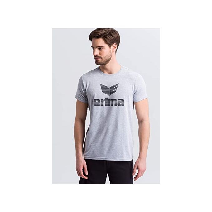 Erima T-Shirt Essential T-Shirt Mixte Gris/Noir