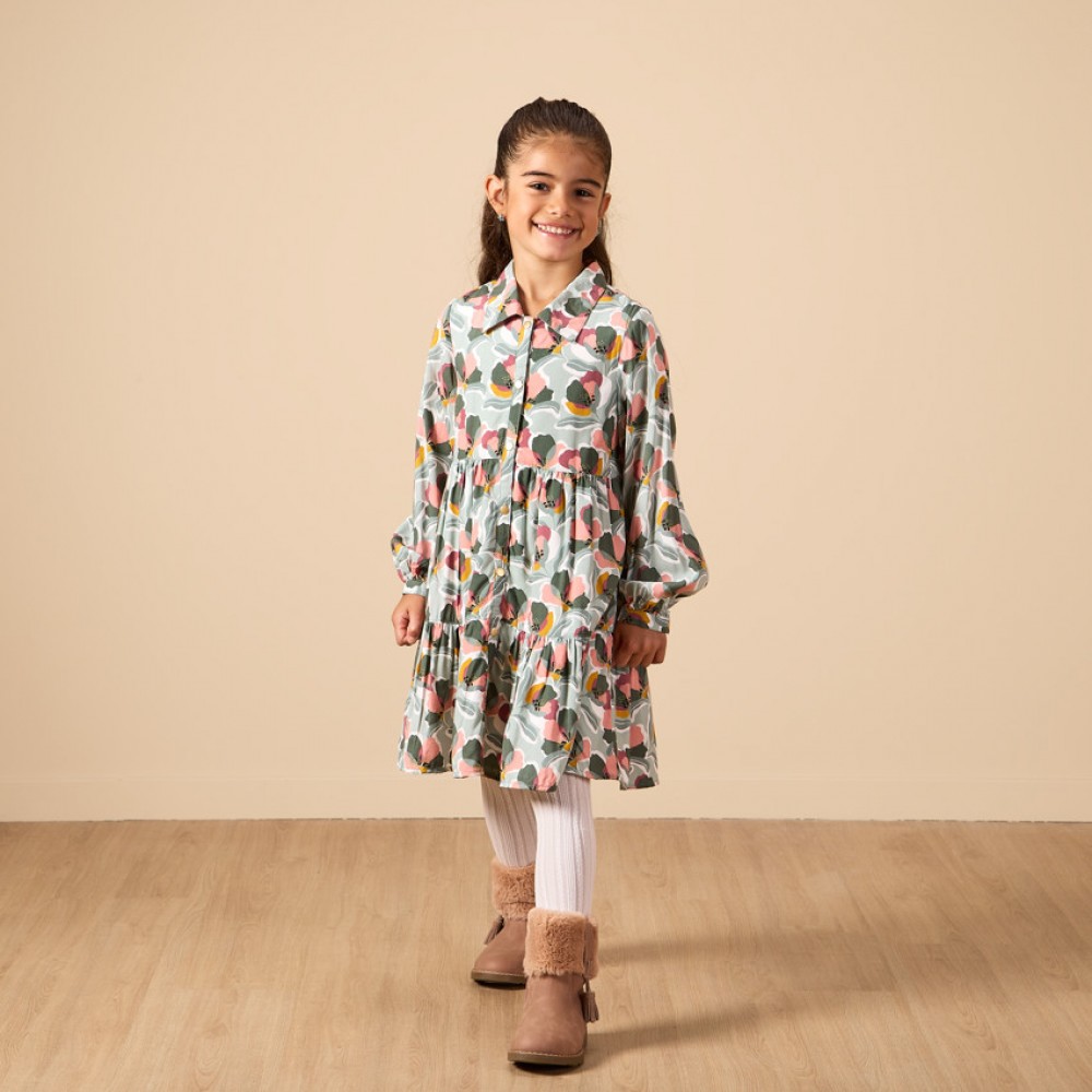 Orchestra  Robe chemise à manches longues imprimé floral 