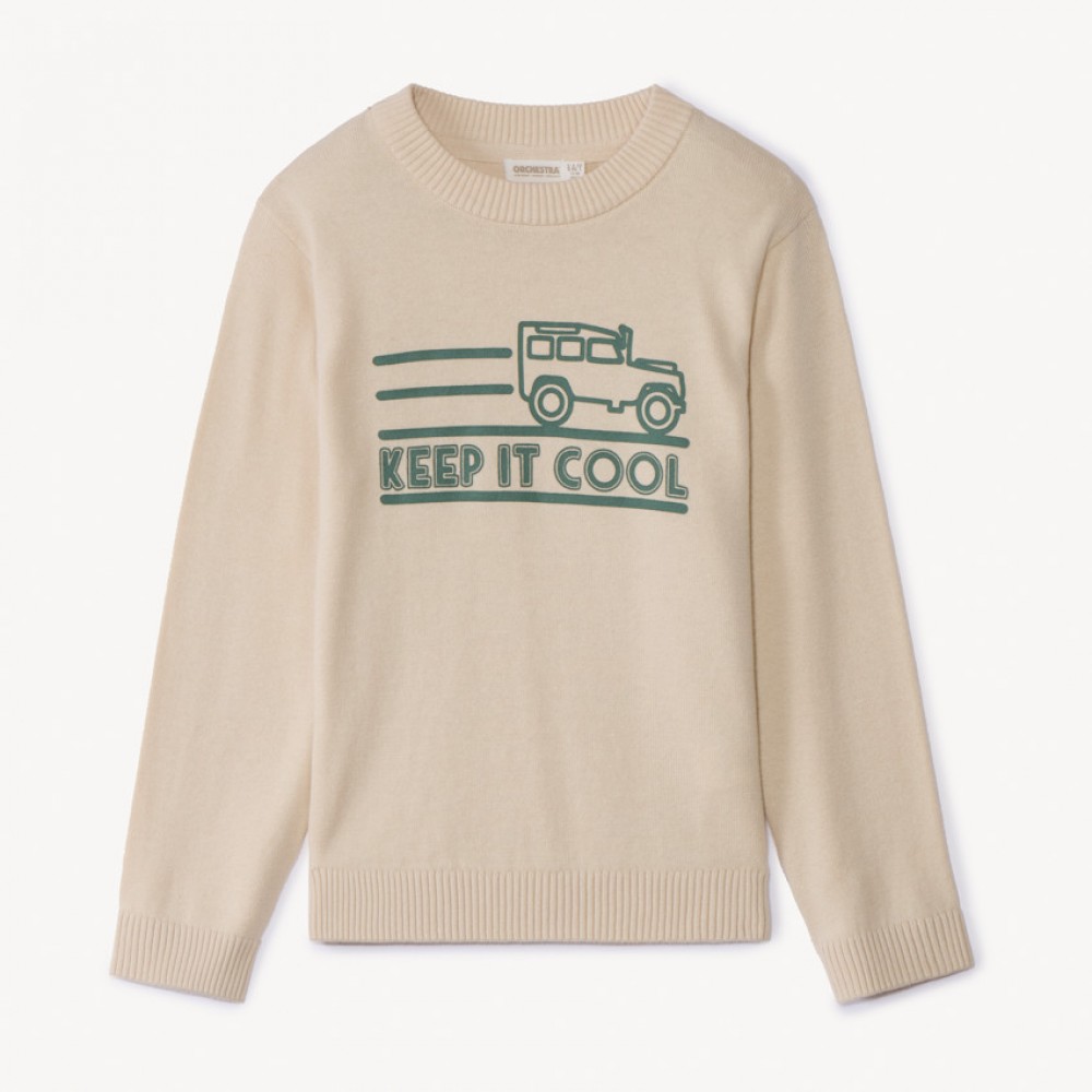 Orchestra Pull en tricot printé pour garçon