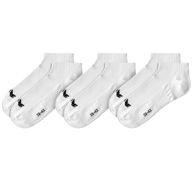 ERIMA SOCK LINERS, WHITE. (3 PAIRS).