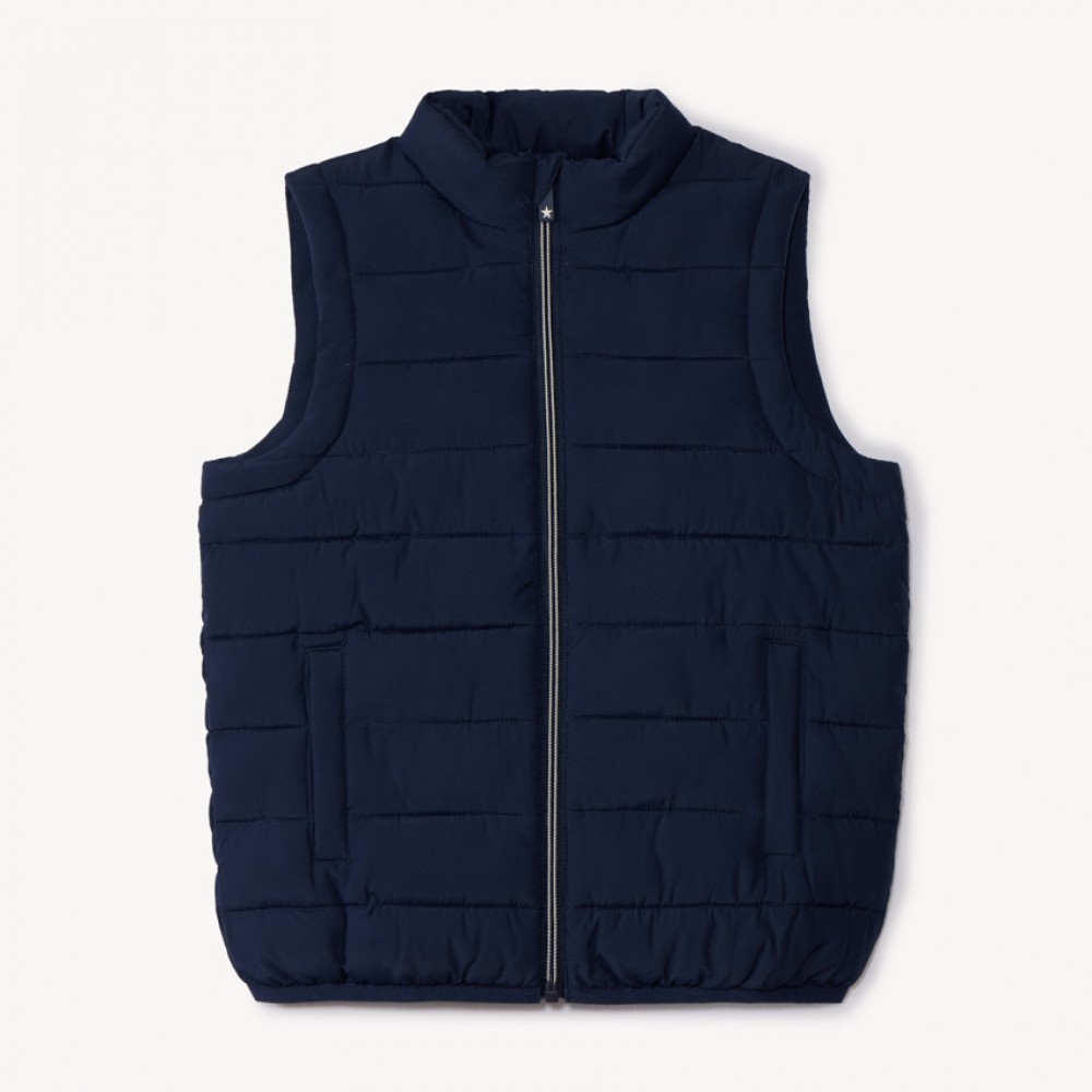 Doudoune sans manches matelassée unie pour garçon